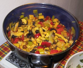 Asiatische Pilzpfanne